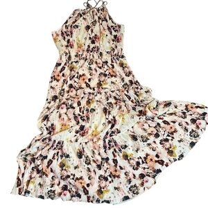 Floral Tiered Sleeveless Dress